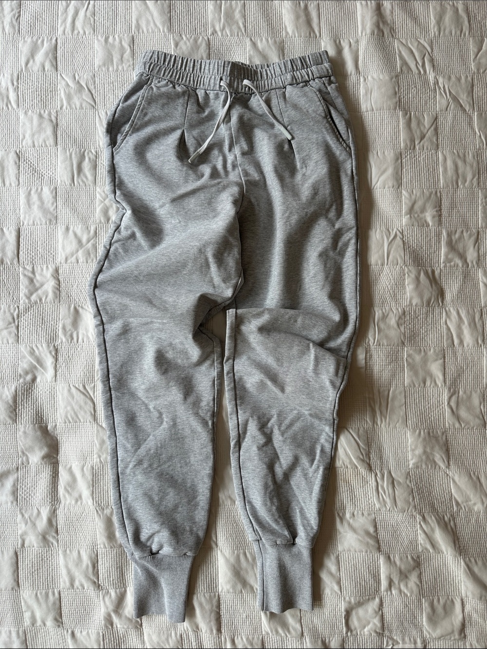 Varley Grey Drawstring Jogger Sweatpants